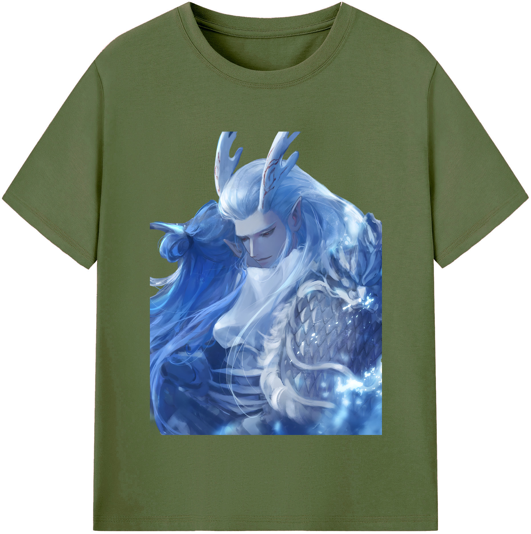 （画像用） Ne Zha 2 ナタ 魔童の大暴れ 綿100％半袖Tシャツ（フロントプリント）